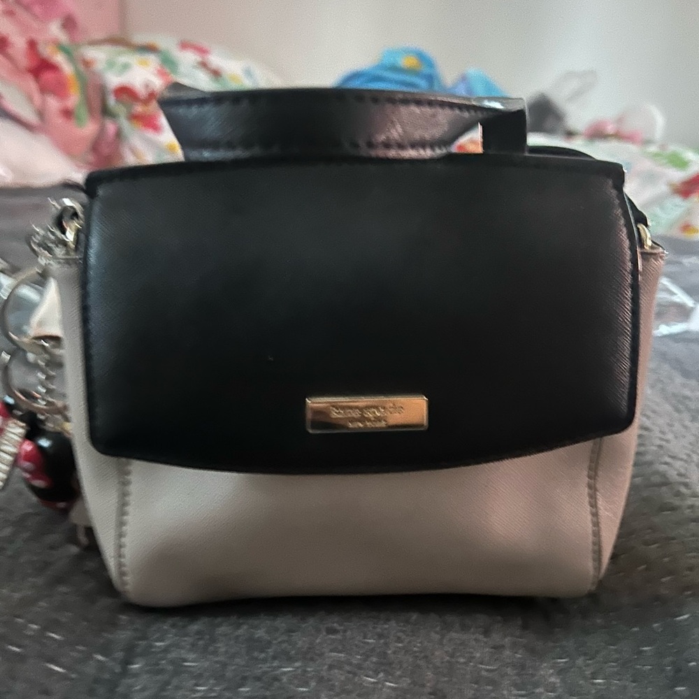 Kate Spade Black and Cream Mini Bag